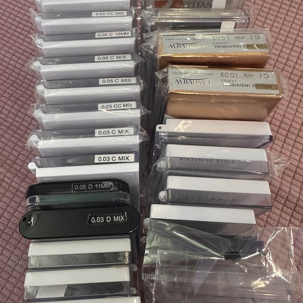 Volume lash extensions supplies bundle